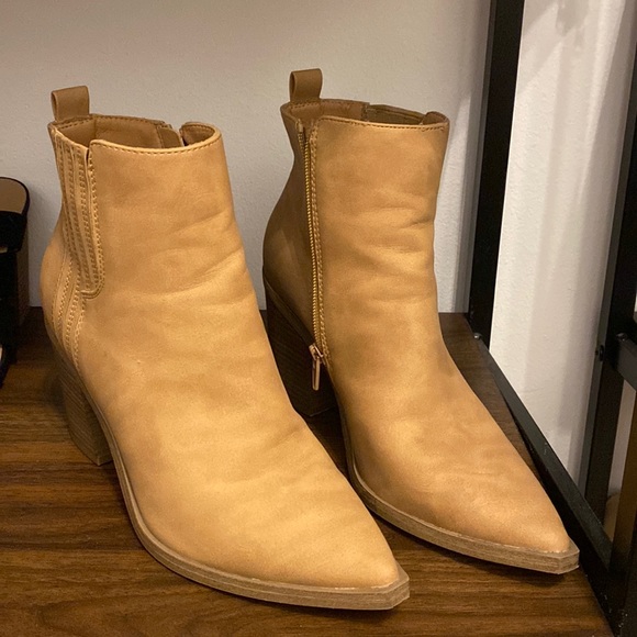 Shoes | Nude Cute Booties | Poshmark